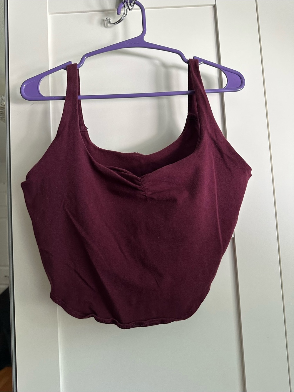 PINK Victoria's Secret Cropped Bralette in Deep Wine Purple